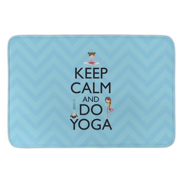 Custom Keep Calm & Do Yoga Anti-Fatigue Kitchen Mat