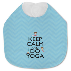 Keep Calm & Do Yoga Jersey Knit Baby Bib