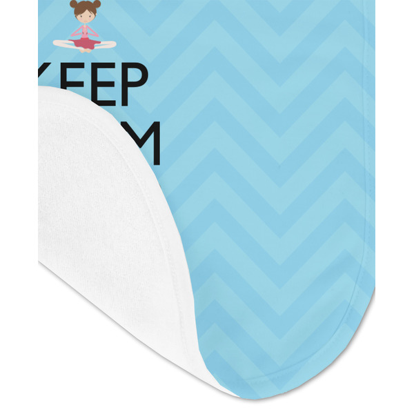 Keep Calm & Do Yoga Baby Bib - AFT detail