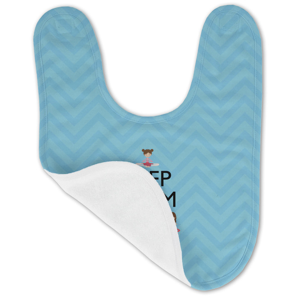 Keep Calm & Do Yoga Baby Bib - AFT folded