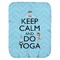 Keep Calm & Do Yoga Baby Swaddling Blanket - Flat