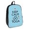 Keep Calm & Do Yoga Backpack - angled view