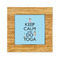 Keep Calm & Do Yoga Bamboo Trivet with 6" Tile - FRONT