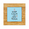 Keep Calm & Do Yoga Bamboo Trivet with Ceramic Tile Insert