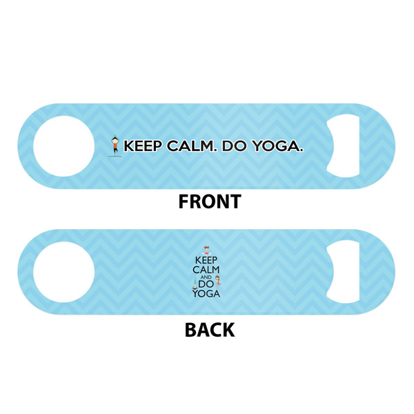 Keep Calm & Do Yoga Bar Bottle Opener - White - Approval