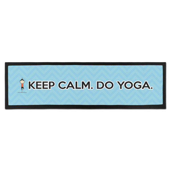 Custom Keep Calm & Do Yoga Bar Mat - Large
