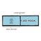 Keep Calm & Do Yoga Bar Mats - Sizing Chart