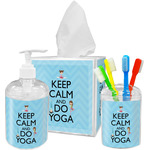 Keep Calm & Do Yoga Acrylic Bathroom Accessories Set