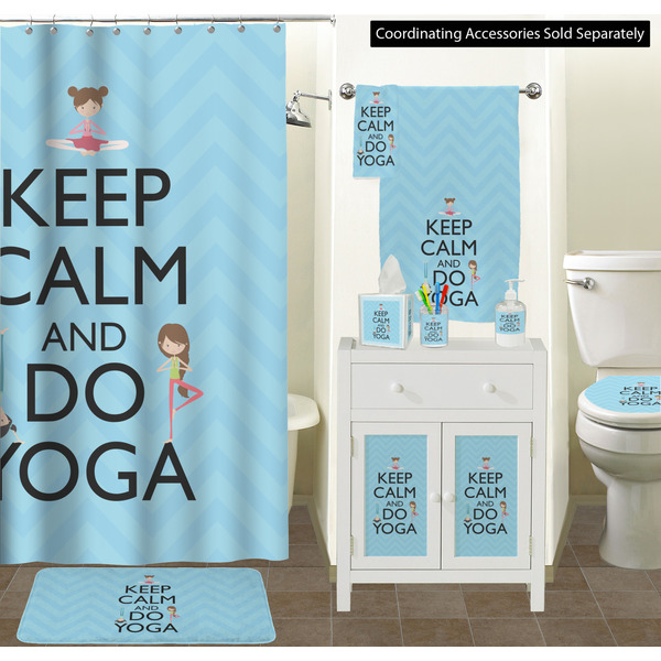 Keep Calm & Do Yoga Bathroom Scene