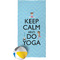 Keep Calm & Do Yoga Beach Towel
