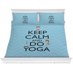 Keep Calm & Do Yoga Comforter Set - King