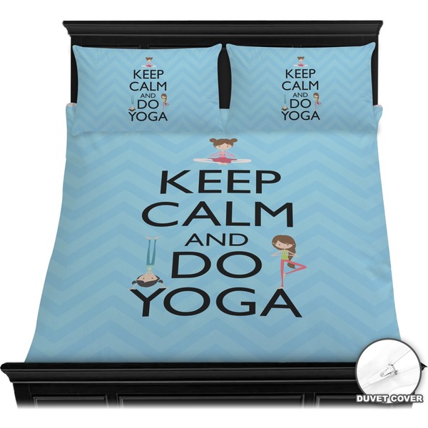 Keep Calm & Do Yoga Bedding Set (Queen) - Duvet