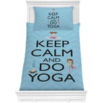 Keep Calm & Do Yoga Comforter Set - Twin