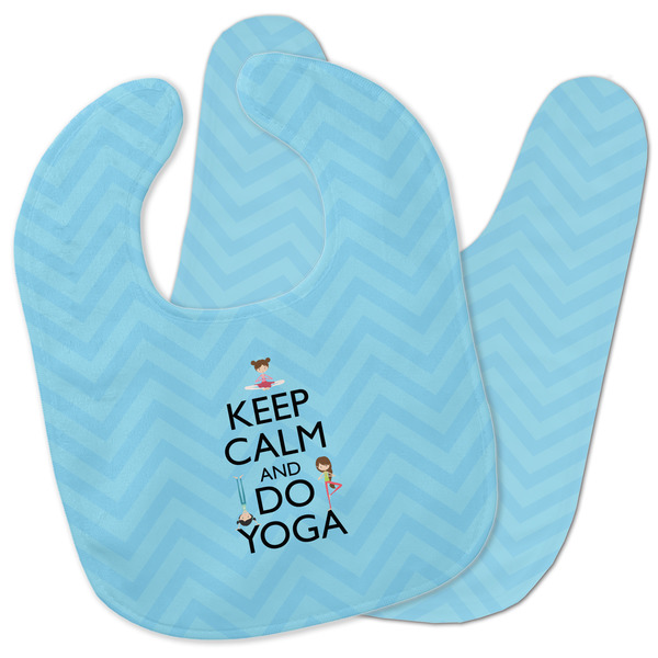 Custom Keep Calm & Do Yoga Baby Bib