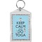 Keep Calm & Do Yoga Bling Keychain