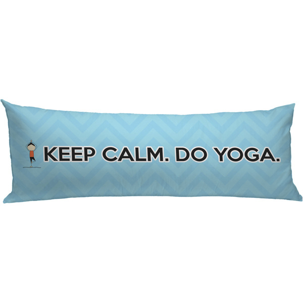 Custom Keep Calm & Do Yoga Body Pillow Case