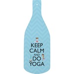 Keep Calm & Do Yoga Bottle Shaped Cutting Board