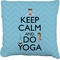 Keep Calm & Do Yoga Burlap Pillow 18"