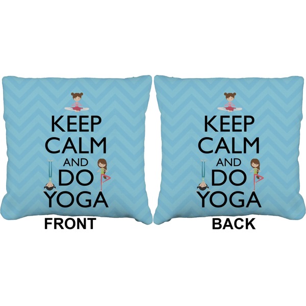 Keep Calm & Do Yoga Burlap Pillow Approval