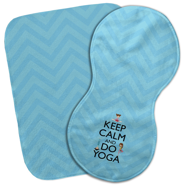 Custom Keep Calm & Do Yoga Burp Cloth