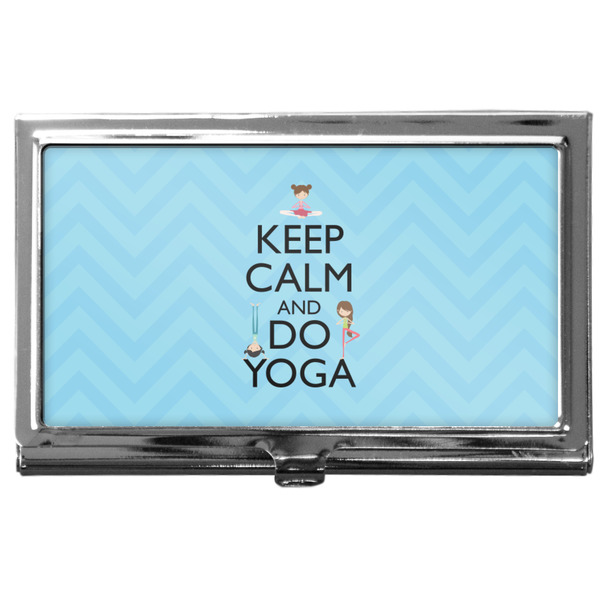 Custom Keep Calm & Do Yoga Business Card Case