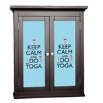 Keep Calm & Do Yoga Cabinet Decal - Custom Size