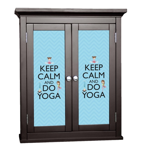 Custom Keep Calm & Do Yoga Cabinet Decal - Medium