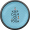 Keep Calm & Do Yoga Cabinet Knob - Black - Front