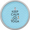 Keep Calm & Do Yoga Cabinet Knob - Nickel - Front