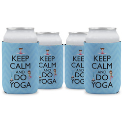 Keep Calm & Do Yoga Can Cooler (12 oz) - Set of 4