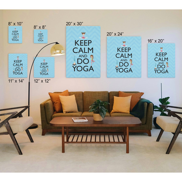 Keep Calm & Do Yoga Canvas Prints - Multiple Sizes