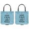 Keep Calm & Do Yoga Canvas Tote - Front and Back