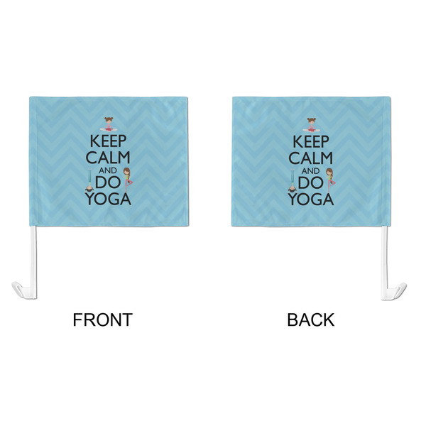Keep Calm & Do Yoga Car Flag - Large - APPROVAL