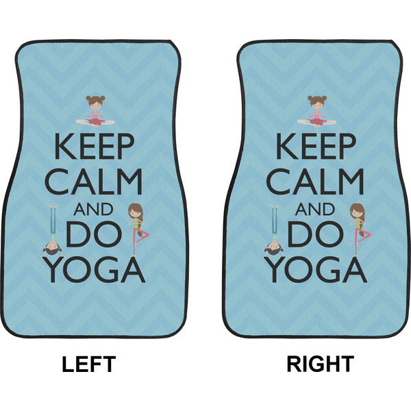Keep Calm & Do Yoga Car Mat Front - Approval