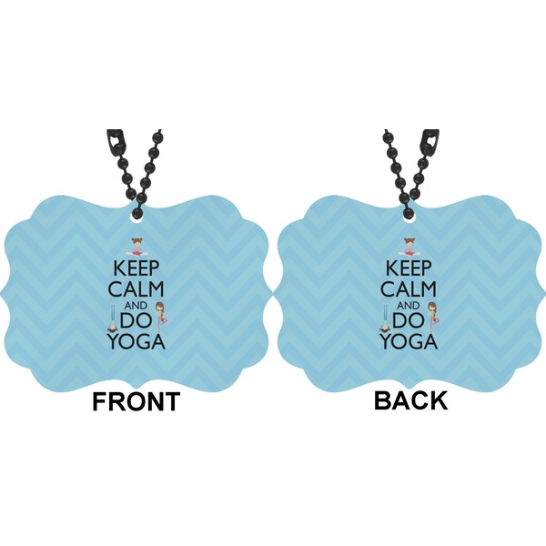 Keep Calm & Do Yoga Car Ornament (Approval)