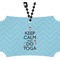 Keep Calm & Do Yoga Rear View Mirror Ornament
