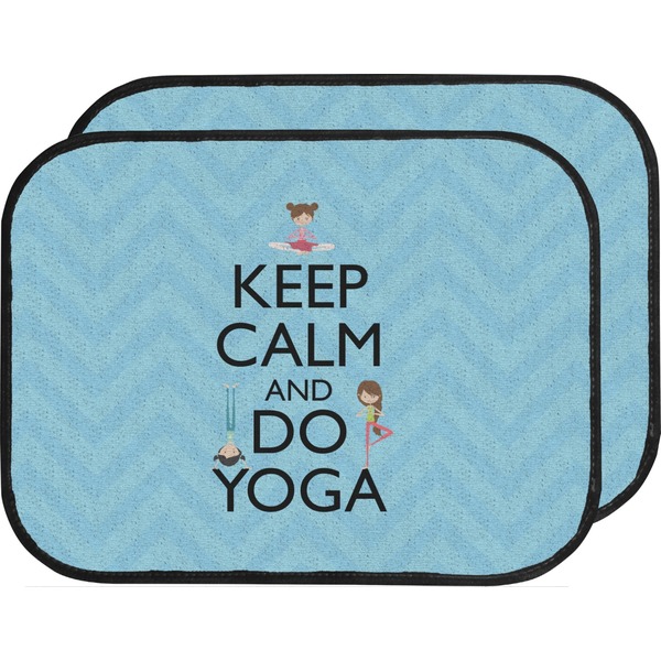 Keep Calm & Do Yoga Custom Car Floor Mats (Back Seat)