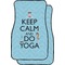 Keep Calm & Do Yoga Car Floor Mats (Front Seat)