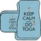 Keep Calm & Do Yoga Custom Car Floor Mats (Back Seat)