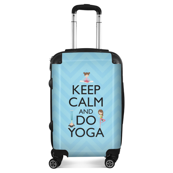 Custom Keep Calm & Do Yoga Suitcase - 20" Carry On