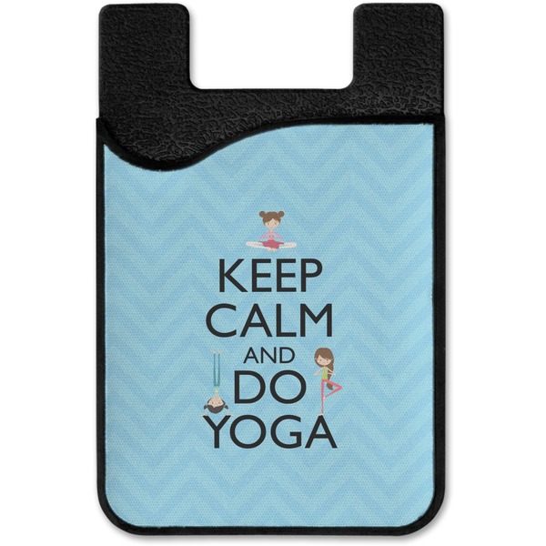Keep Calm & Do Yoga Cell Phone Credit Card Holder