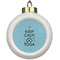 Keep Calm & Do Yoga Ceramic Ball Ornament