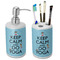 Keep Calm & Do Yoga Ceramic Bathroom Accessories Set