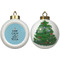 Keep Calm & Do Yoga Ceramic Christmas Ornament - X-Mas Tree (APPROVAL)