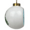 Keep Calm & Do Yoga Ceramic Christmas Ornament - Xmas Tree (Side View)