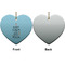 Keep Calm & Do Yoga Ceramic Flat Ornament - Heart Front & Back (APPROVAL)