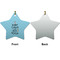 Keep Calm & Do Yoga Ceramic Flat Ornament - Star Front & Back (APPROVAL)