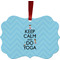 Keep Calm & Do Yoga Metal Frame Ornament - Double Sided