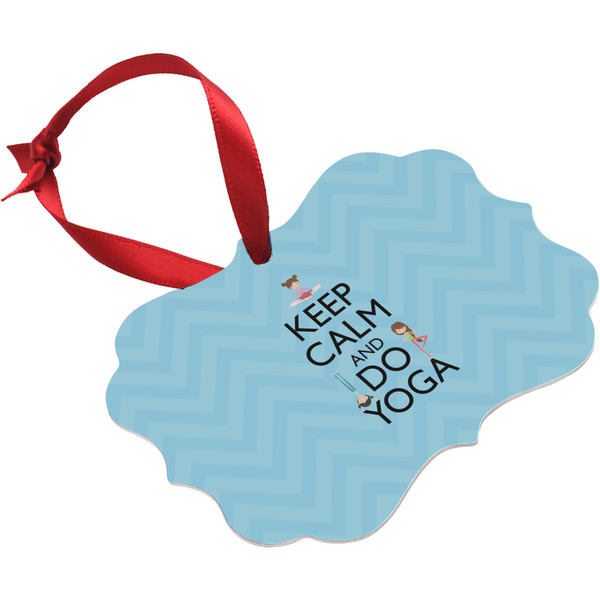 Keep Calm & Do Yoga Christmas Ornament
