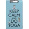 Keep Calm & Do Yoga Clipboard (Legal)